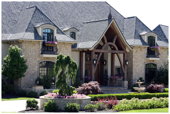 green custom home